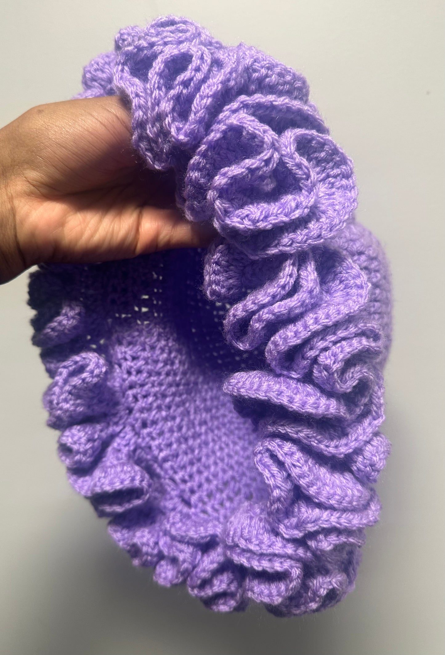 Crochet Ruffle Hat