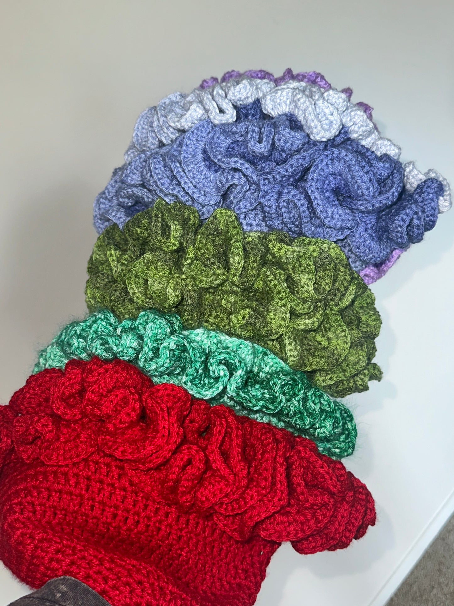 Crochet Ruffle Hat