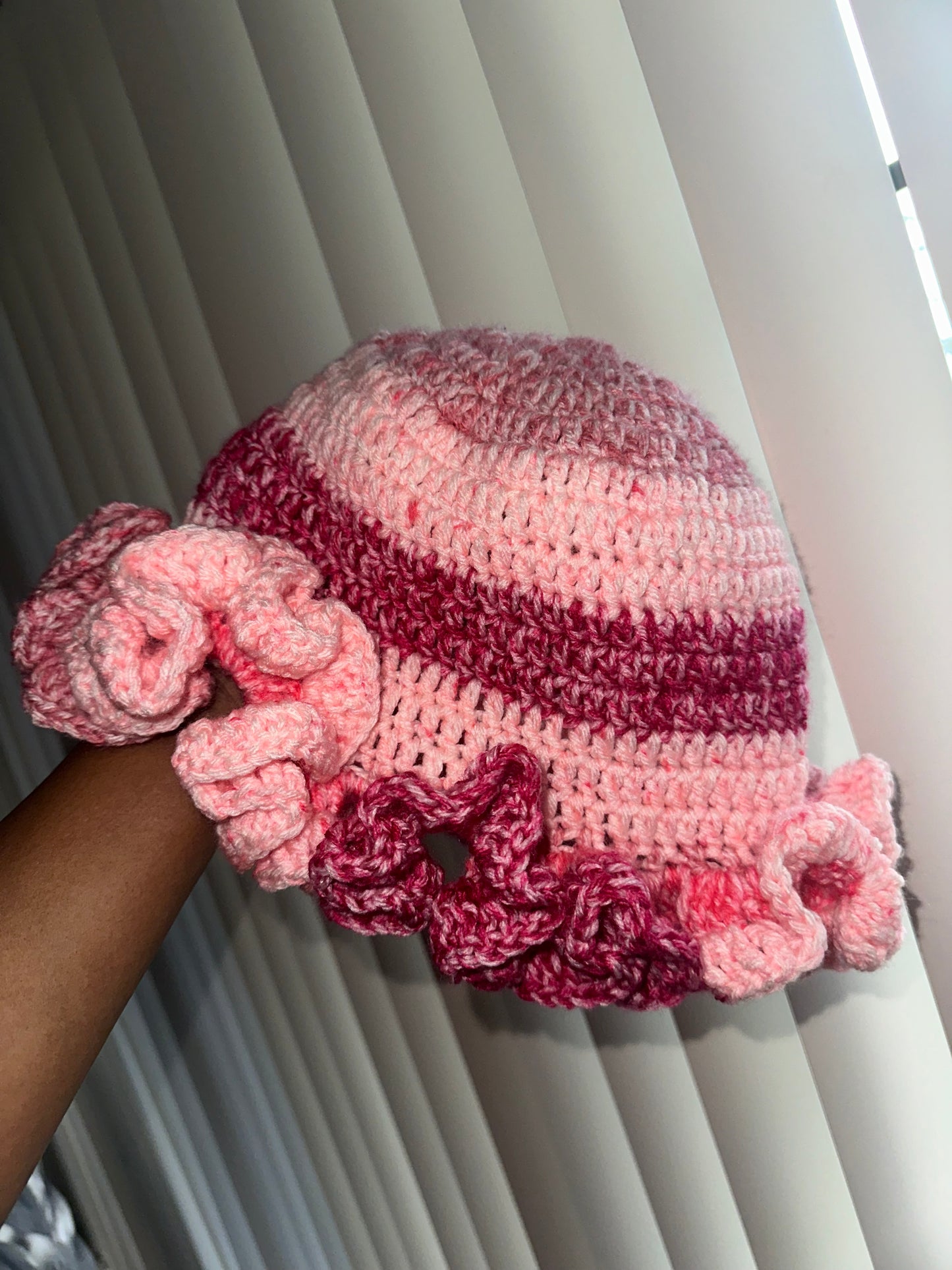 Crochet Ruffle Hat